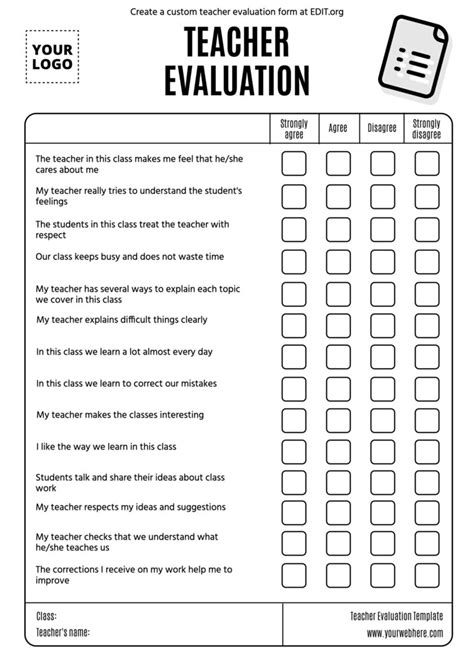 Printable Student Feedback Form For Teachers - Printable Forms Free Online