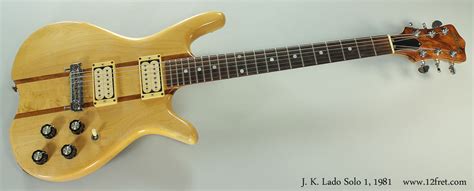 1981 J. K. Lado Solo 1 Solidbody Electric | www.12fret.com