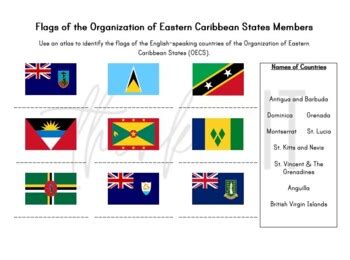 Flags of the Organization of Eastern Caribbean Countries (OECS) by ThinkIT