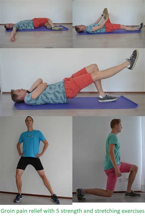 Groin pain cause, symptoms and treatment with 5 exercises