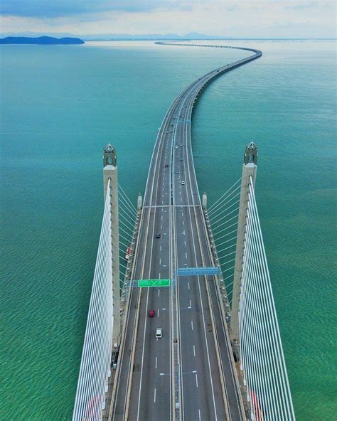 Penang Bridge Bird's Eye View by Seasia - Penang Bridge