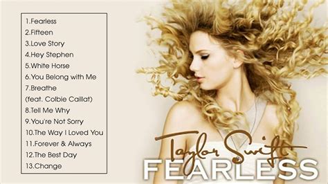 Fearless - Taylor Swift ( Full Album 2008) - YouTube