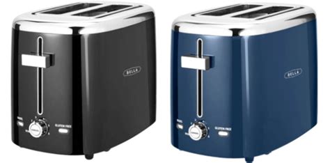 Bella 2-Slice Extra-Wide Slot Toasters Black or Blue $11.99 (Reg. $30 ...