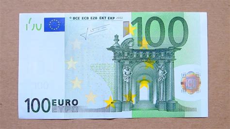 100 Euro Banknote (One Hundred Euro / 2002) Obverse and Reverse - YouTube