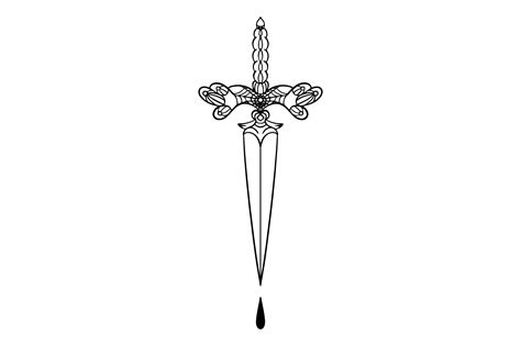 Dagger Tattoo SVG Cut file by Creative Fabrica Crafts · Creative Fabrica