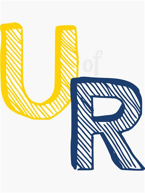 "University of Rochester Logo " Sticker by nofspodcastzz | Redbubble