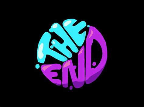 "The End" Liquid Animation | Text animation, The end gif, Motion design ...