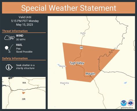 NWS Pendleton on Twitter: "A special weather statement has been issued ...