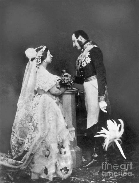 Queen Victoria And Husband Prince Albert by Bettmann