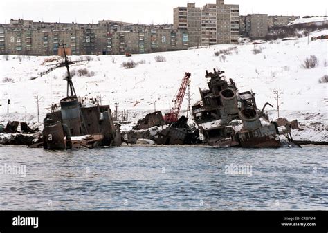 Shipwrecks in Murmansk (Kola Peninsula, Russia Stock Photo - Alamy