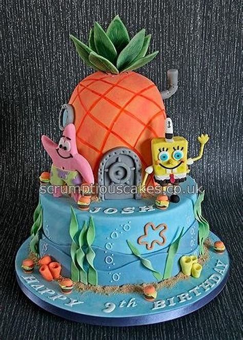 Spongebob and Patrick Birthday Cake - Decorated Cake by - CakesDecor