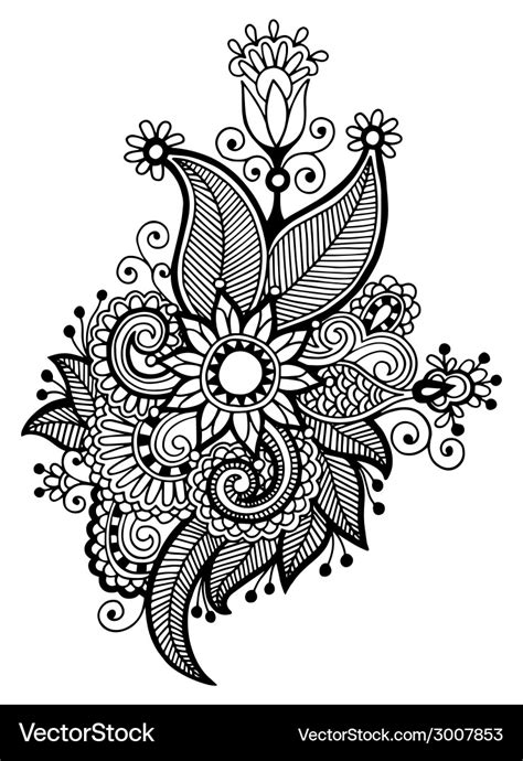 Flower Designs Black And White | Best Flower Site