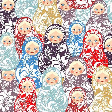 Matrioshka_Pattern Digital Art by Marina Medvedeva - Fine Art America