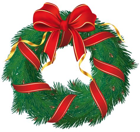 Christmas wreath PNG transparent image download, size: 600x568px