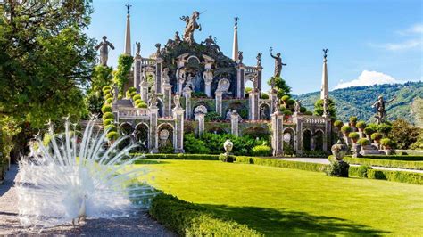 Isola bella and the Borromean islands on Lake Maggiore, Northern Italy ...