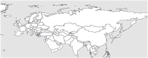 Blank Map Of Afro Eurasia