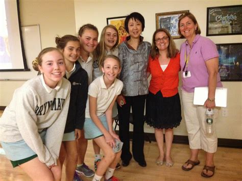 Edith Hamilton Library News: Ji-li Jiang visits the Middle School