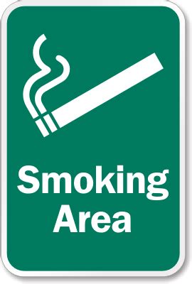 Smoking Area Signs