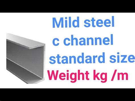 Structural Steel Channel Weight Calculator Online | Blog Dandk