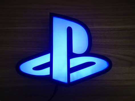 Playstation Logo Designed and Printed in 3D Backlit With Rgb | Etsy