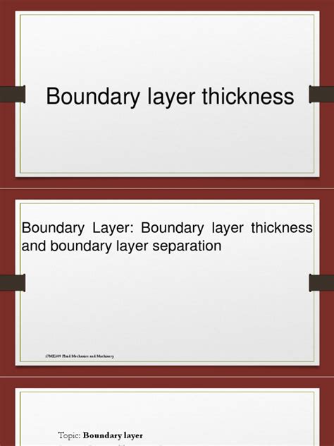 Boundary Layer Thickness | PDF | Boundary Layer | Fluid Mechanics