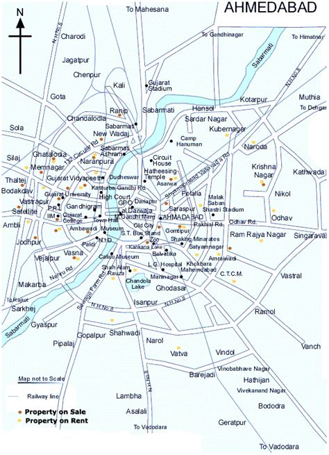 Ahmedabad Map - India