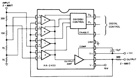 Simple Programmable Attenuator Circuit | Electronic Circuit Diagrams ...