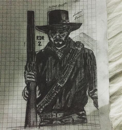 That’s my Arthur Morgan fan art. His face looks like different but my ...