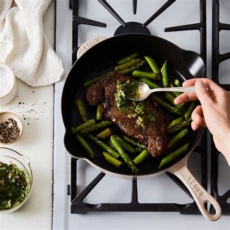 Staub Cast Iron Skillet, 11" with Pour Spouts, 7 Colors on Food52