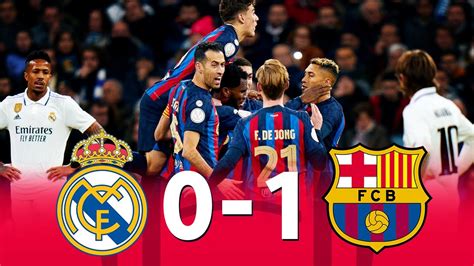 Real Madrid vs Barcelona [0-1], Copa del Rey Semi-Final, 1st Leg, 2023 ...