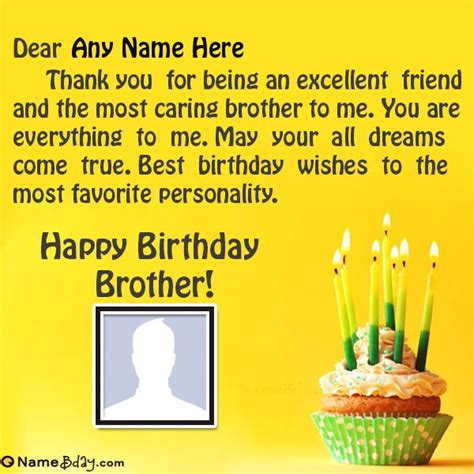 Happy Birthday Brother Images With Name | Birthday wishes with name ...