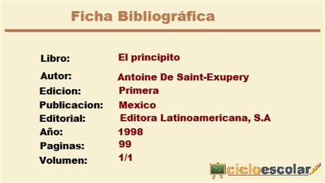 ¿Como hacer una Ficha Bibliográfica? - Ciclo Escolar