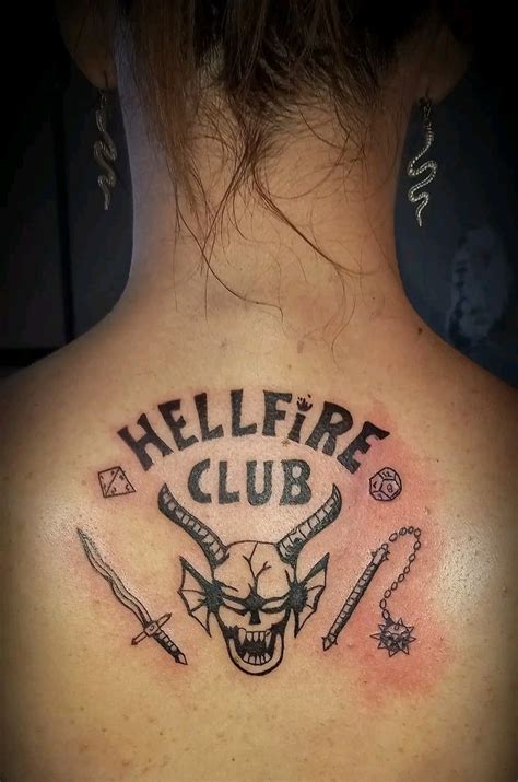 Hellfire Club Tattoo | Stranger Thing | Helfire Club | Tatuaggi, Idee