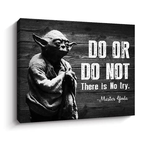 Buy Do or Do Not There Is No Try - Motivational Wall Art Inspirational ...