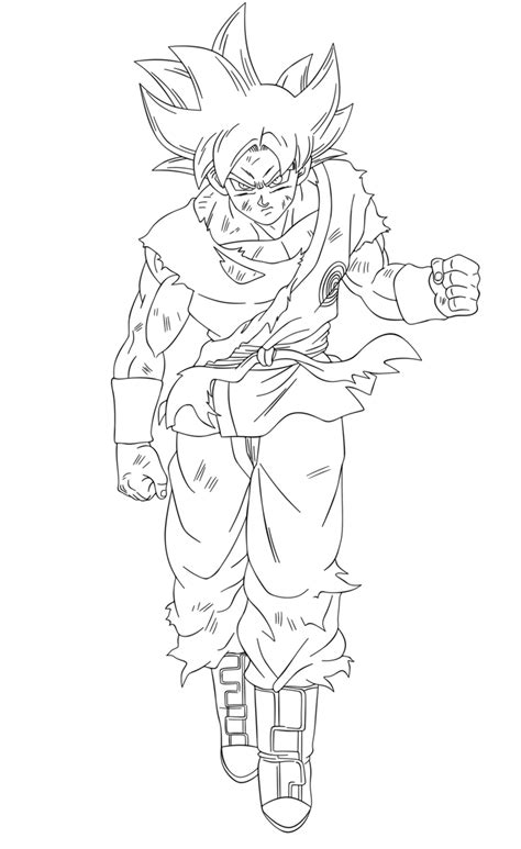 Ultra Instinct Goku Coloring Pages - Coloring Home