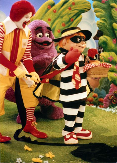 "HOW HAMBURGLAR GOT HIS STRIPES". 1988. with Ronald McDonald, Grimace ...