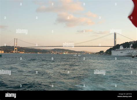 Bridge on the Bosforo, boundary of Europe and Asia Stock Photo - Alamy