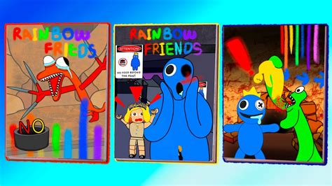 RAINBOW FRIENDS SURVIVAL GAMING BOOK / RAINBOW FRIENDS STORY BOOK - YouTube