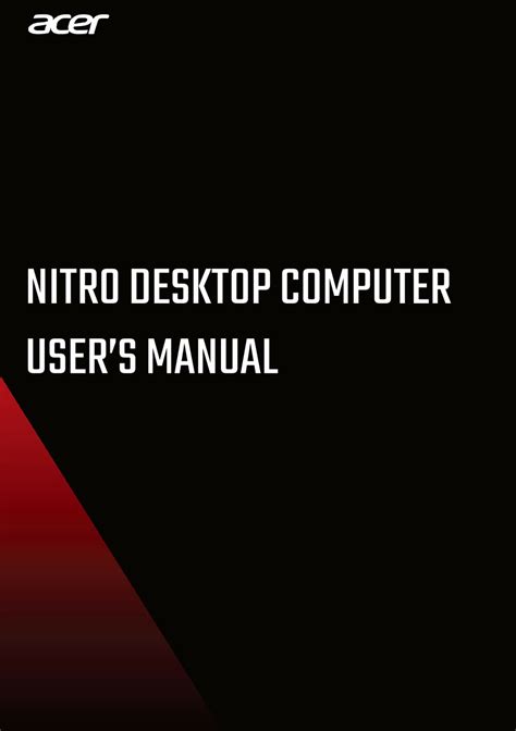 ACER NITRO 50 USER MANUAL Pdf Download | ManualsLib