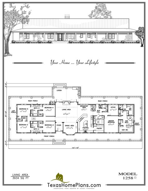 Texas House Plans, Family House Plans, New House Plans, Modern House ...