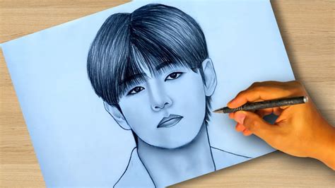 BTS Drawings / BTS V drawing/ How To Draw V Bts/ Easy Pencil Drawing ...