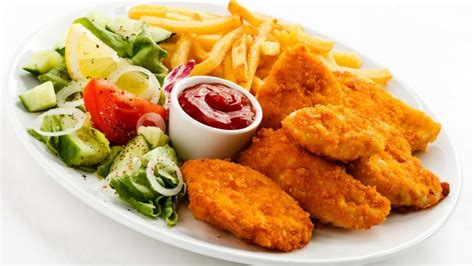 fried chicken, French fries, Ketchup, Food Wallpapers HD / Desktop and ...