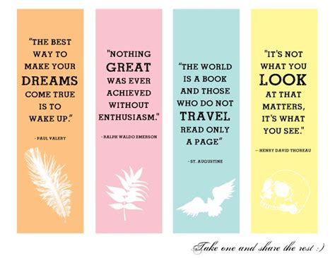 Pin by Nachanita on For the Home | Bookmarks quotes, Free printable ...