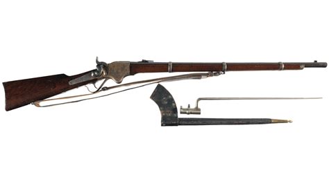 Civil War U.S. Spencer 1860 Army Repeating Rifle with Bayonet | Rock ...