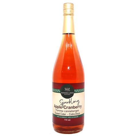 Sparkling Apple Cranberry Cider (Non-Alcoholic) - Muskoka Lakes Farm ...