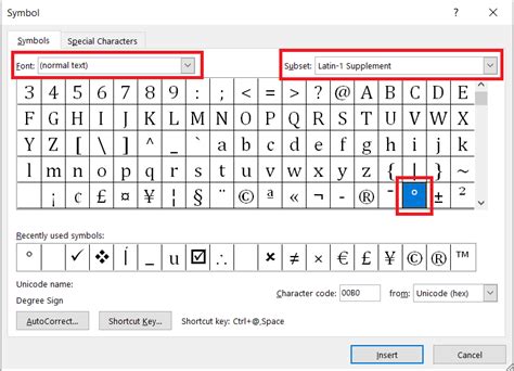 Overleaf Symbols