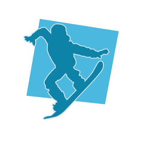 snowboard player isolated vector silhouette 13317939 Vector Art at Vecteezy