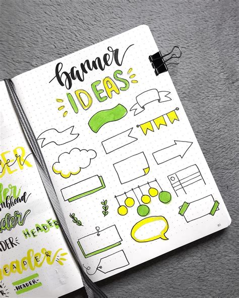 13 Best Bullet Journal Banner Ideas For 2020 - NazBlogs | Bullet ...