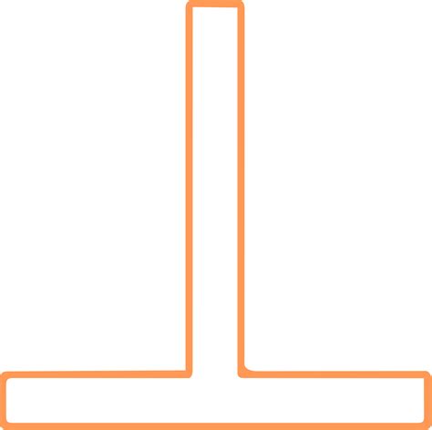 Orange Perpendicular Symbol 19986117 PNG