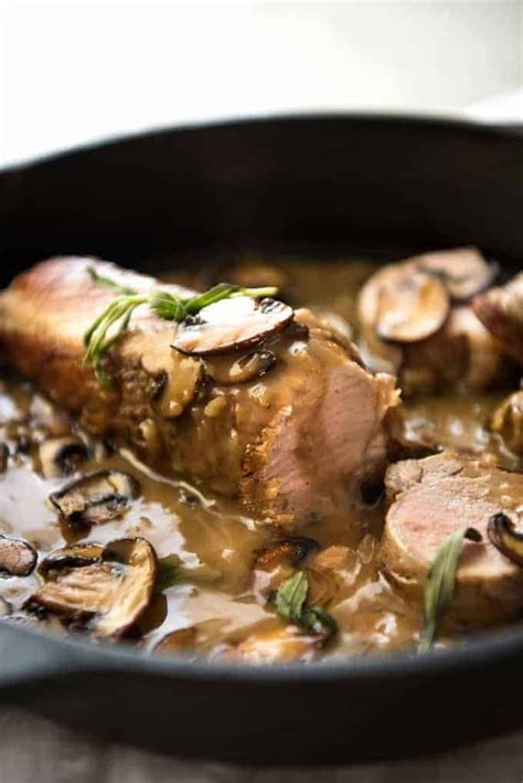 Pork Tenderloin with Creamy Marsala Sauce | RecipeTin Eats